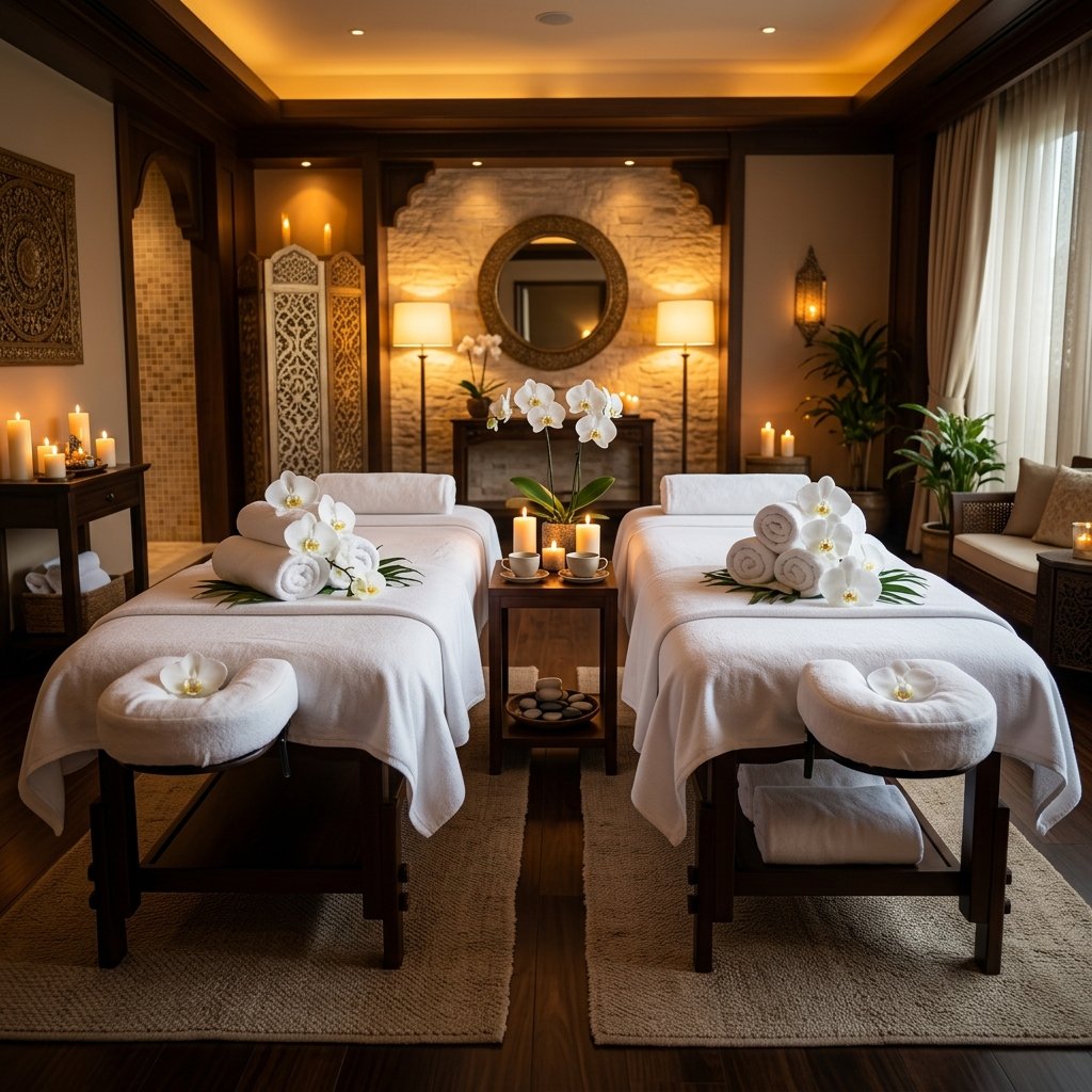 Couples Private Suite Setup - Royal International Spa Mysore