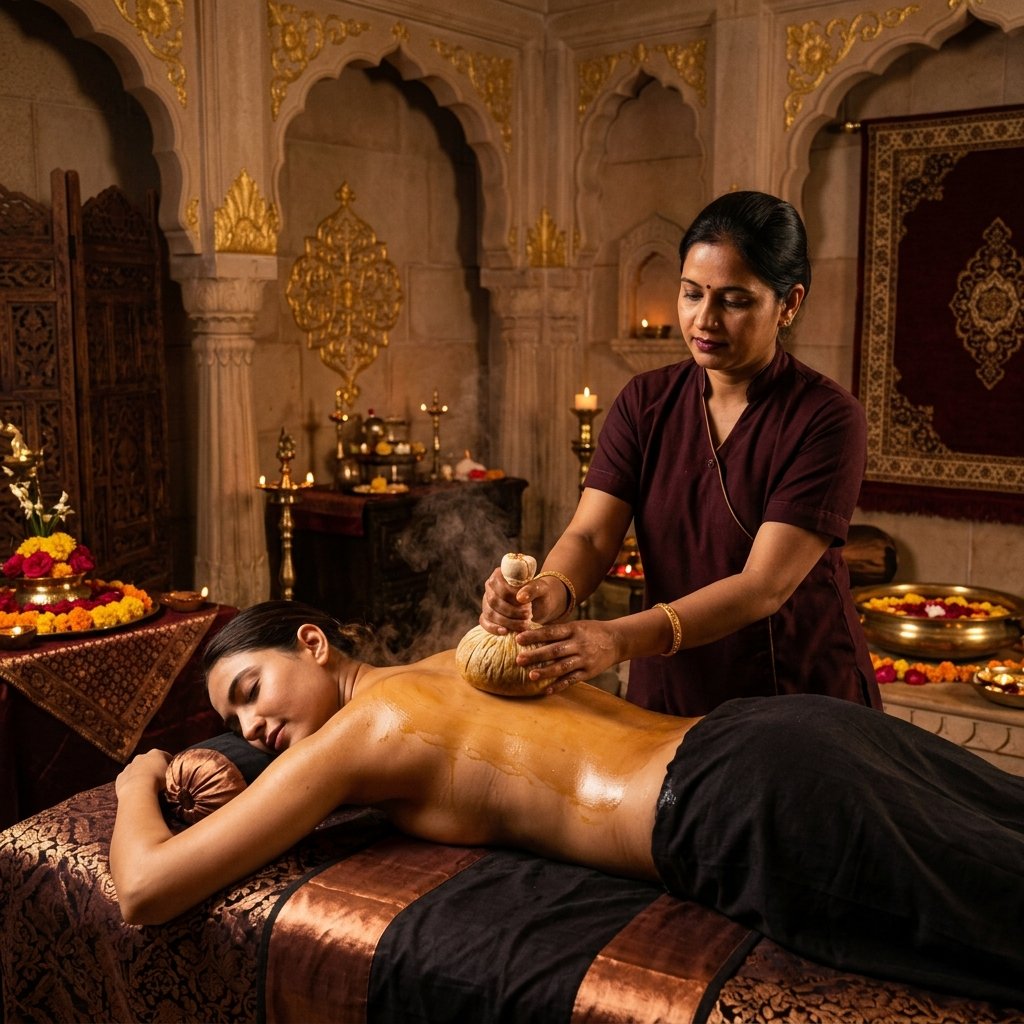 Heated Herbal Potli Press - Royal International Spa Mysore